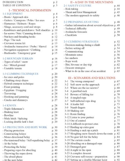 editions seb constant mountain essentials - ice snow mixed techniques and strategies - safety mountaineering page3