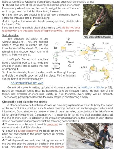 editions seb constant mountain essentials - ice snow mixed techniques and strategies - safety mountaineering page34