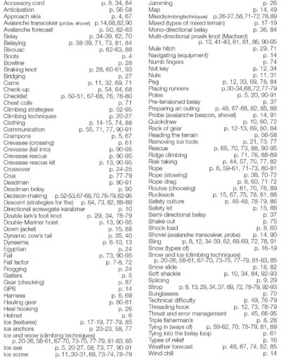 editions seb constant mountain essentials - ice snow mixed techniques and strategies - safety mountaineering page96