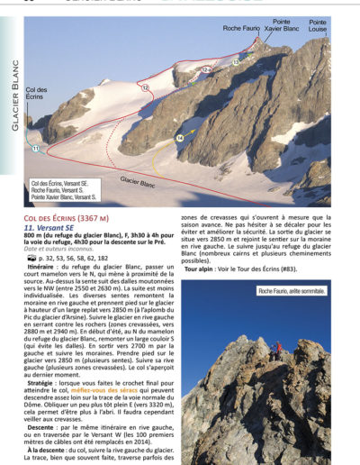 voies normales et classiques des ecrins : livre de montagne technique topoguide alpinisme facile randonnee glaciaire - paiement securisee Carte  Bleue ou PAYPAL