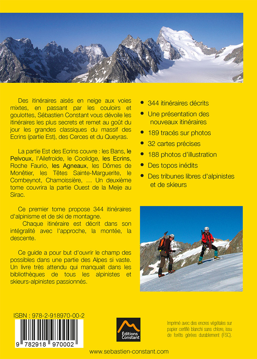 APERCU PDF du livre montagne editions seb constant - topo-guide Ascensions en neige et mixte massif des Ecrins Cerces Queyras